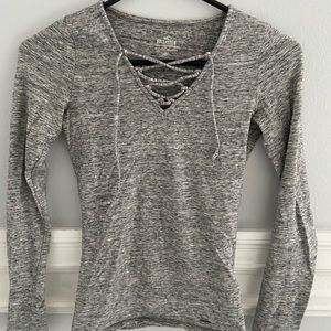 Tight grey long sleeve